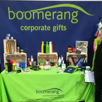 Showing products at the show