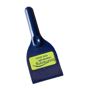 Ice Scraper in blue Recycled Plastic with Boomerang brand