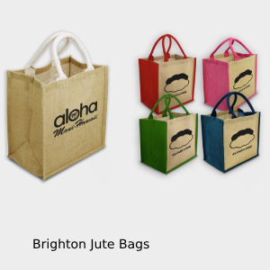 Brighton Jute Bags in plain and 4 colours