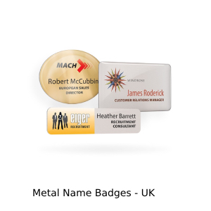 Metal Name badges range - UK