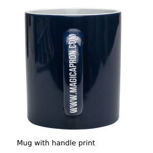 Mug with handle printed