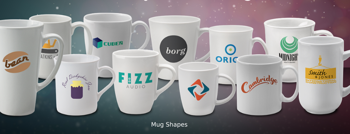 Mugs different shapes