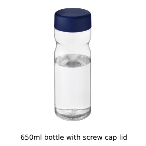 Bottle with screw cap lid
