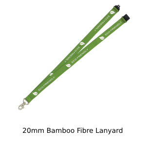 20mm Bamboo Fibre lanyard
