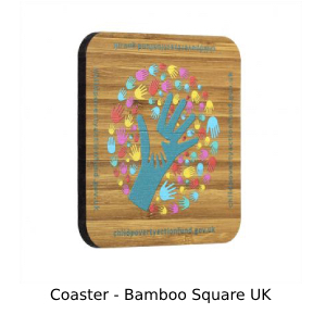 Coaster made from Bamboo - square shaped