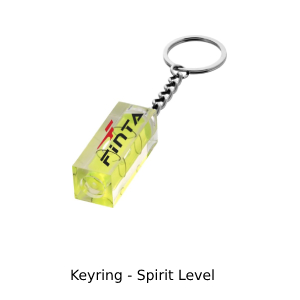 Photo of mini spirit level keyring